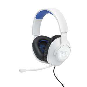 JBL Quantum 100P Console - White - Wired over-ear gaming headset with a detachable mic - Detailshot 3